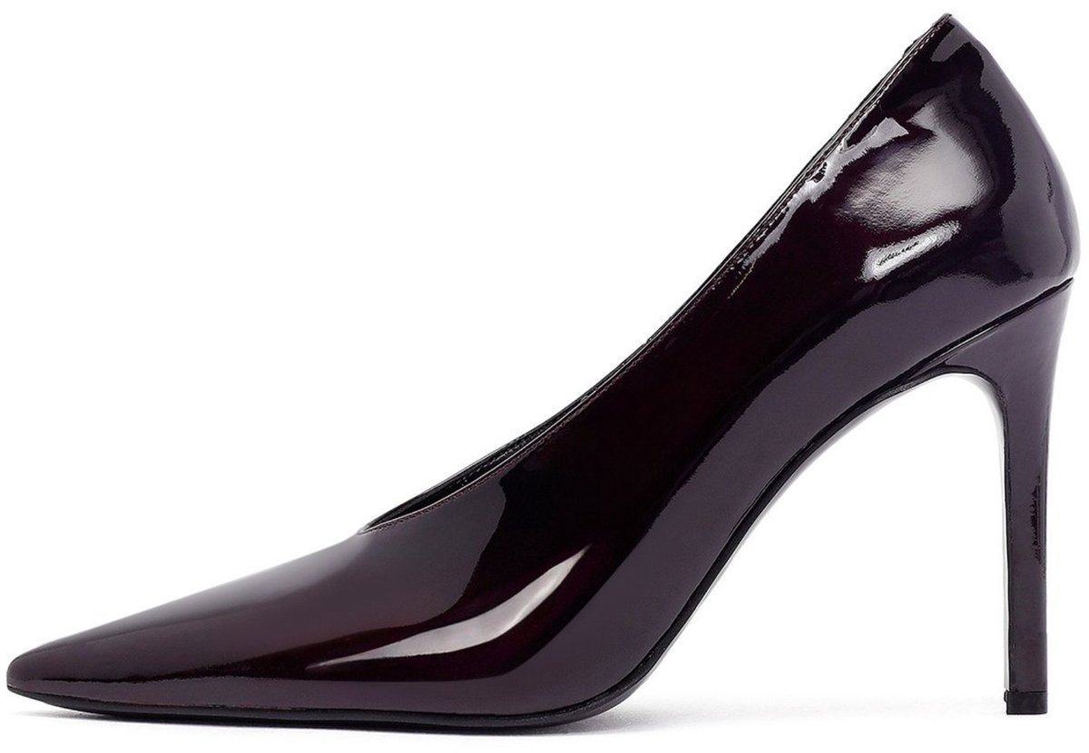 DERIMOD High Heeled Shoes Patent Leather High Heeled Shoes