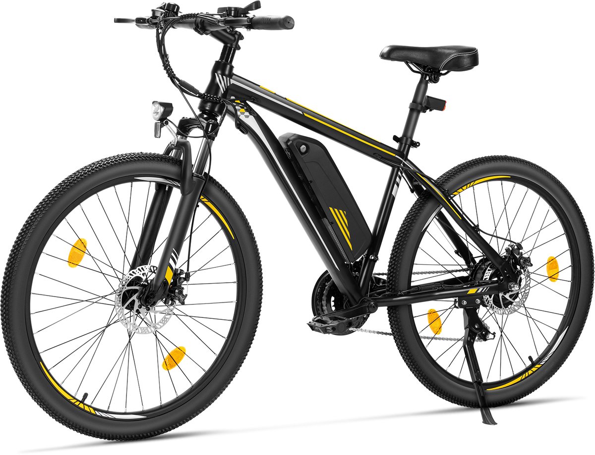 Bol.com Touroll U1 26-inch Off-Road Tire elektrische MTB fiets met 250W motor, 36V 13Ah verwisselbare batterij, max 65km actiera... aanbieding