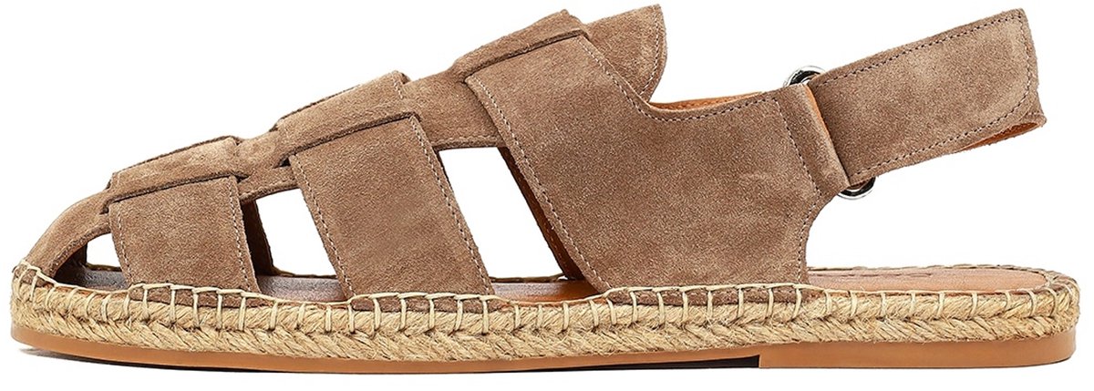 DERIMOD Espadrille Sandalen Suède Herensandalen