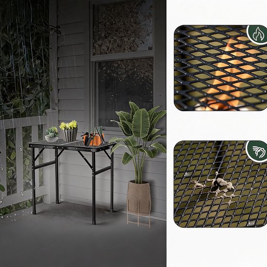Inklapbare Tafel - Campingtafel - 60x40 cm - 2 Hoogtes - Vouwtafel Buiten - Lichtgewicht - Picknicktafel Kinderen - Voor Kamperen en Vissen — afbeelding 3