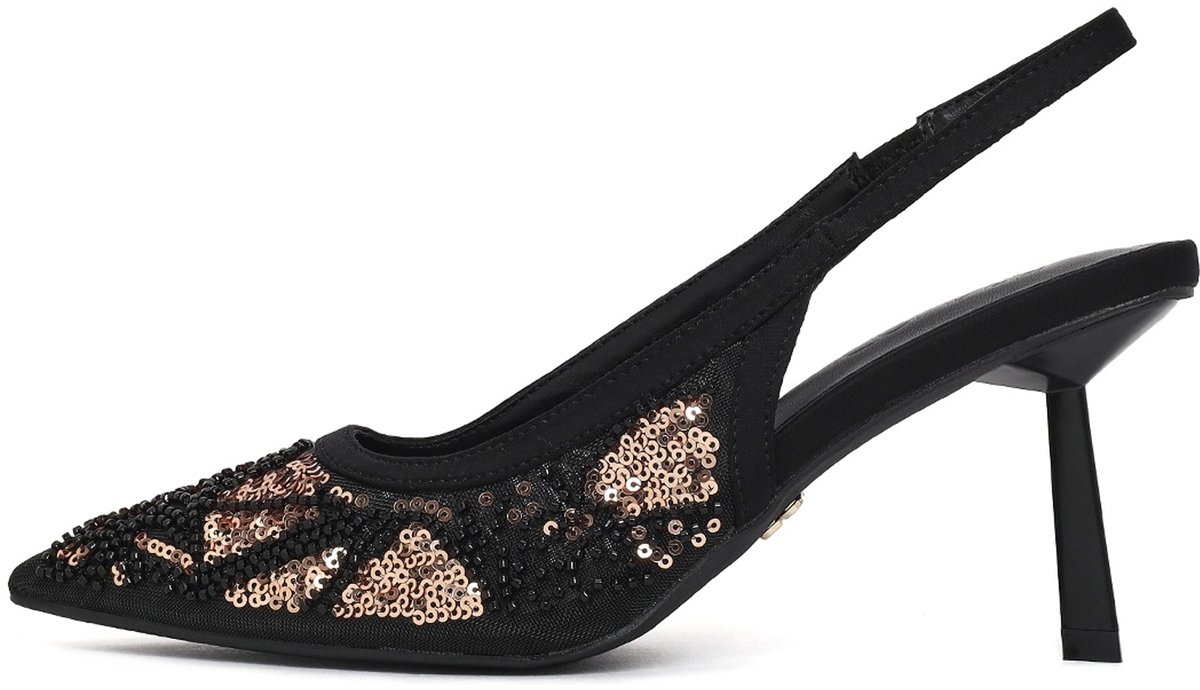 DERIMOD Slingbacks Met Hoge Hak Textiel Slingbacks Met Hoge Hak