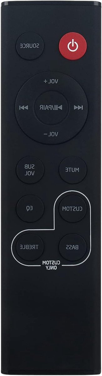 Vervangende Afstandsbediening - Universele Bediening - Home Cinema - Ergonomisch Ontwerp - 10 Meter Bereik - Zwart