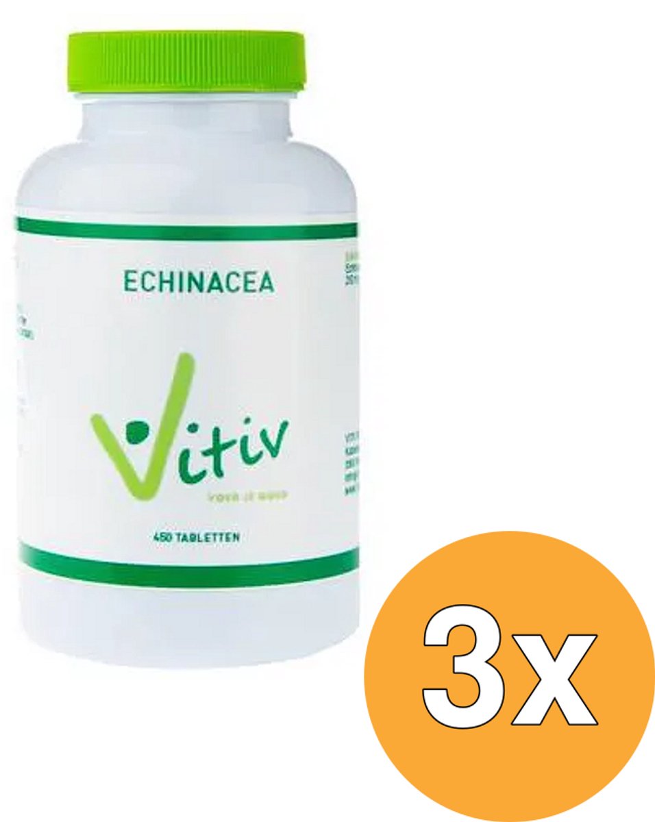 3x Vitiv Echinacea (400 tabletten)