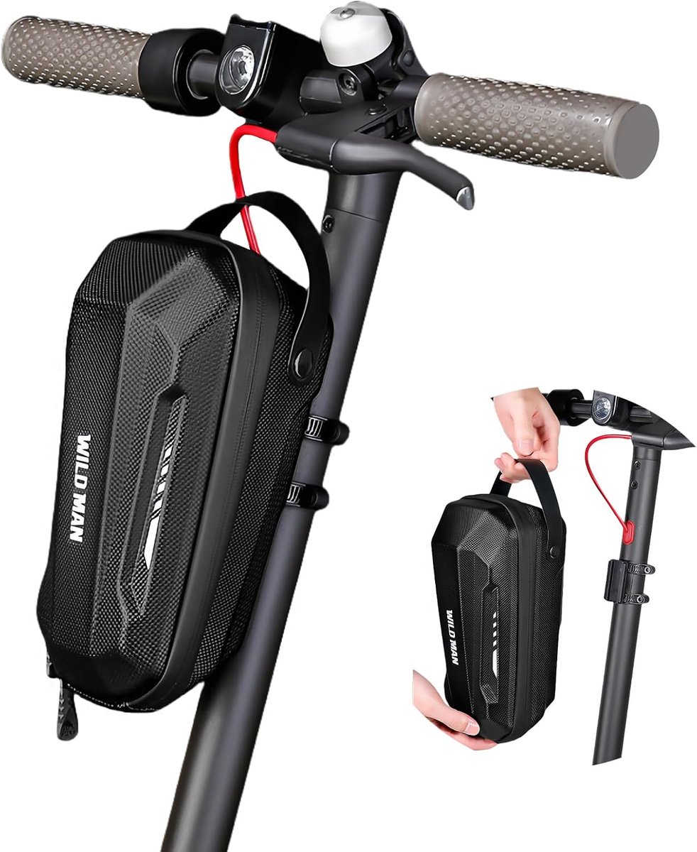 SnelShoppen - Scooter Opberg Tas - 2L Waterdichte Handlebar Bag - EVA Materiaal - Voor Telefoon, Portemonnee, Gereedschap en Opladers - Ideaal voor El