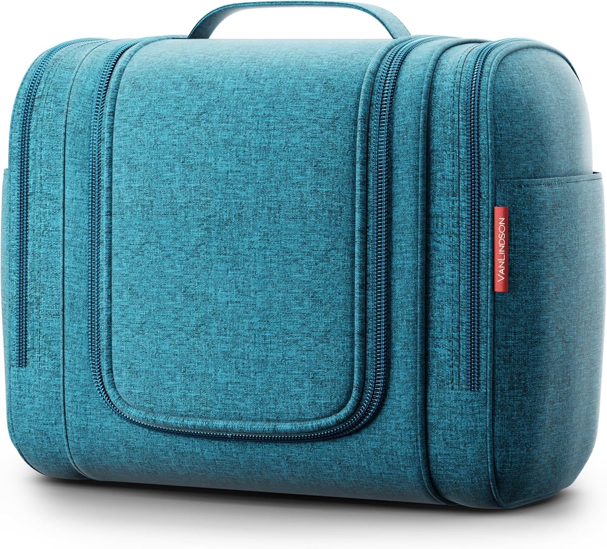 SnelShoppen - Toilettas XXL Unisex 9L - Hangende Reis Toilettas - Waterdichte Makeup Tas - Beauty Case voor Vakantie, Camping, Thuis - Turquoise
