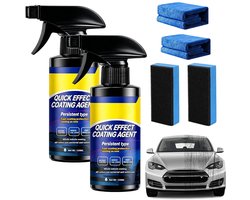 SnelShoppen - Quick Effect Coating Agent voor auto, multifunctionele keramische coating spray, snel krassen herstellen, waterloze reiniging, 500ml