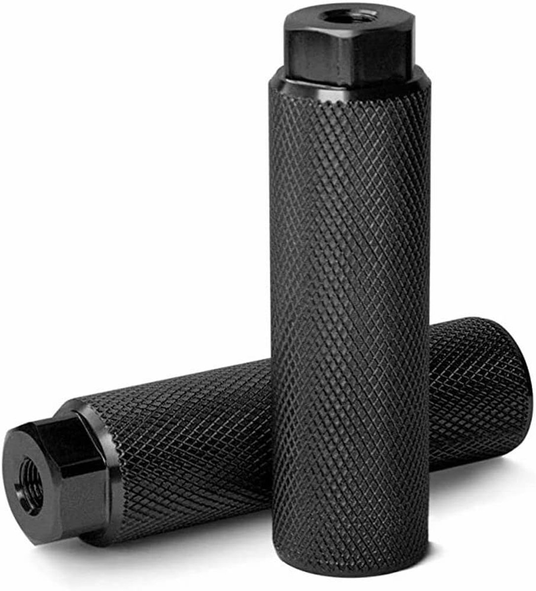 SnelShoppen - 2 Stuks Aluminium Anti-Slip Voetsteunen voor BMX, ATV, Mountainbike, Fietsen, Robuust en Duurzaam, 100x28 mm, Makkelijk te Installeren