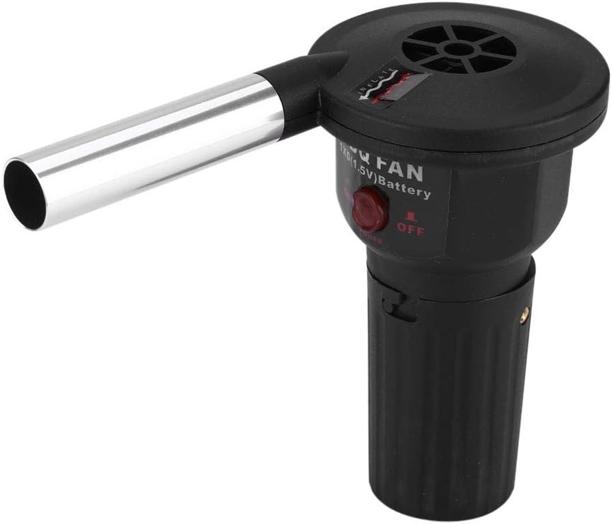SnelShoppen - Draagbare BBQ Ventilator - Outdoor Kook Elektrische Grill Fan - Ideaal voor Camping, Barbecue, Tuinfeest, Houtskool Grill, Vuurkorf - Li