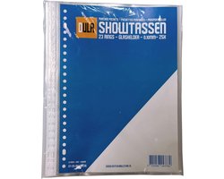 SnelShoppen - Showbags A4 - 25 Stuks - Crystal Clear PP - 23 Gaten - Perfect voor Organisatie en Presentatie van Documenten