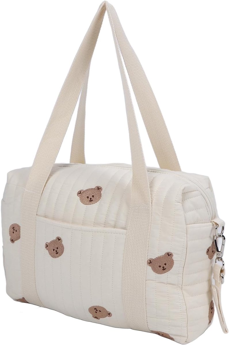 SnelShoppen - Zerodis Cute Pram Shopping Bag - Ruime Herbruikbare Luiertas voor Moeders - Ideaal voor Moederdag, Babyshowers en Dagelijks Gebruik