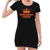 Zwart Kingsday crew jurkje voor dames - Koningsdag kleding 42