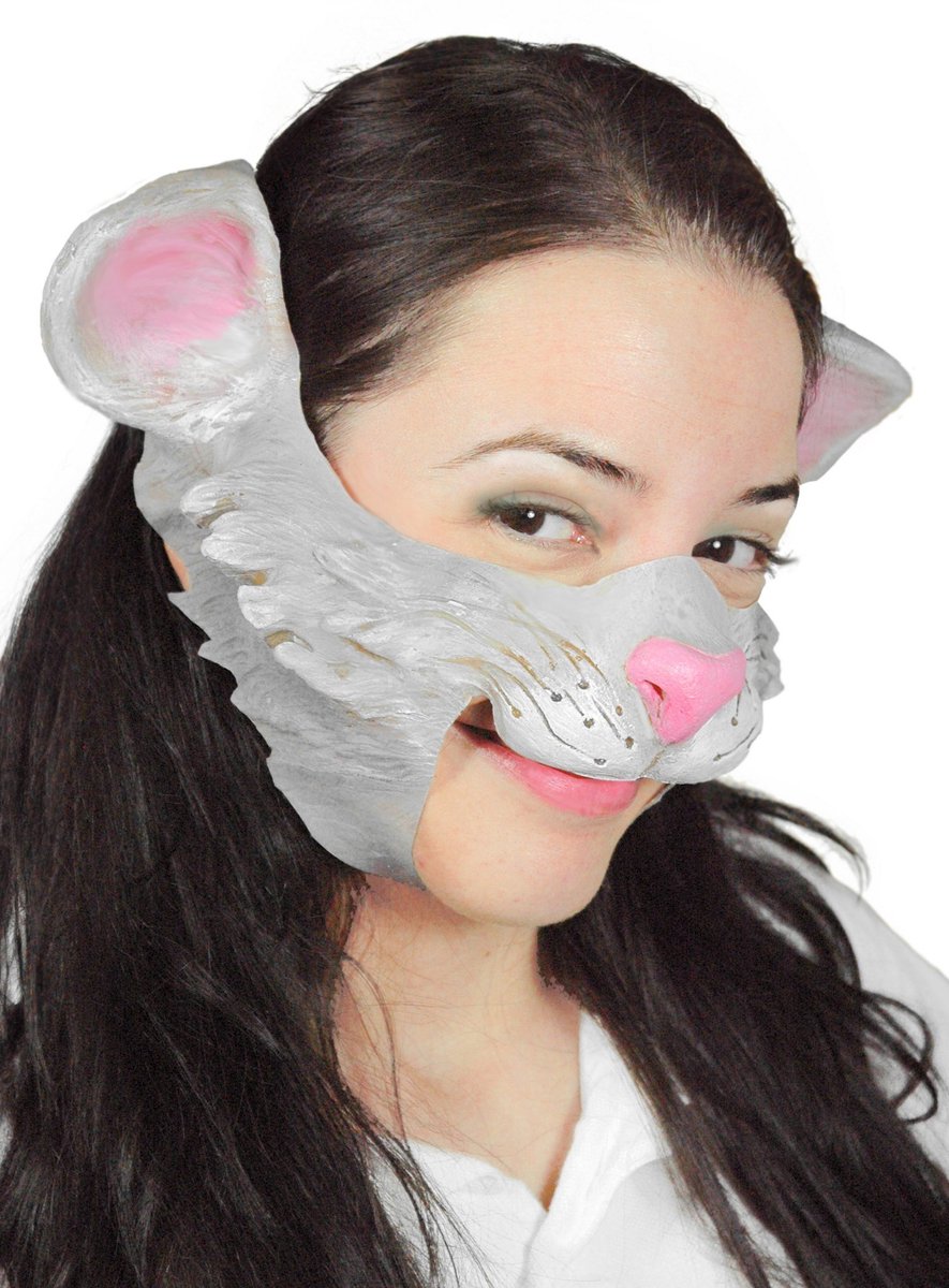 Knuffelkat Masker - Carnaval Halloween Kostuum