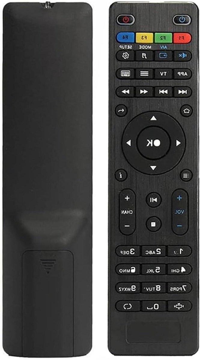 Vervangende Afstandsbediening - Mediabox Controller - TV Box Bediening - Direct Klaar Voor Gebruik - 10 Meter Bereik - Zwart