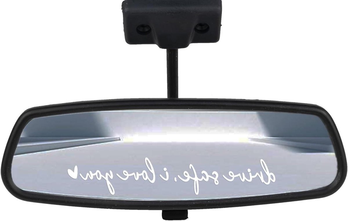 Auto Spiegel Stickers - Decoratie Stickers - Dagelijkse Herinnering - Waterdicht PET Mater