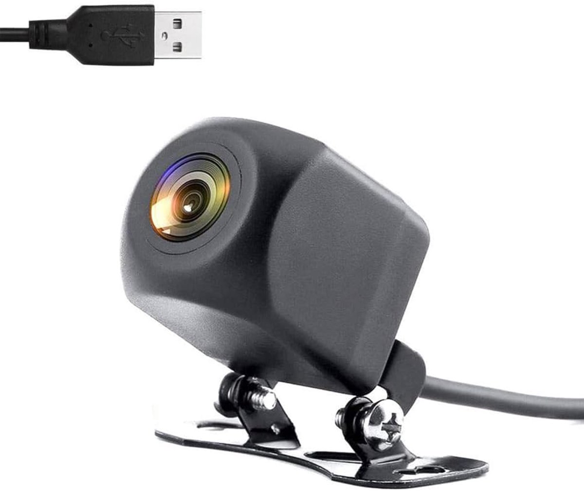 SnelShoppen - Wifi Reversing Camera 5V USB Motorradrearviewcamera HD Nachtzicht IP67 Waterdicht Voor Auto, Motor, Kampeerauto - 170° Kijkhoek