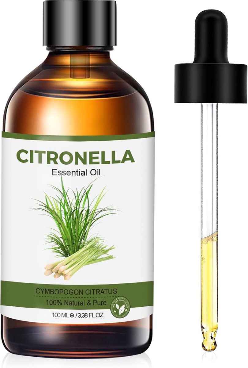 SnelShoppen - Citronella Etherische Oliën 100 ml - 100% Natuurlijke Lavendelolie en Citroengrasolie voor Diffuser, Luchtbevochtiger, Ontspanning - Aro