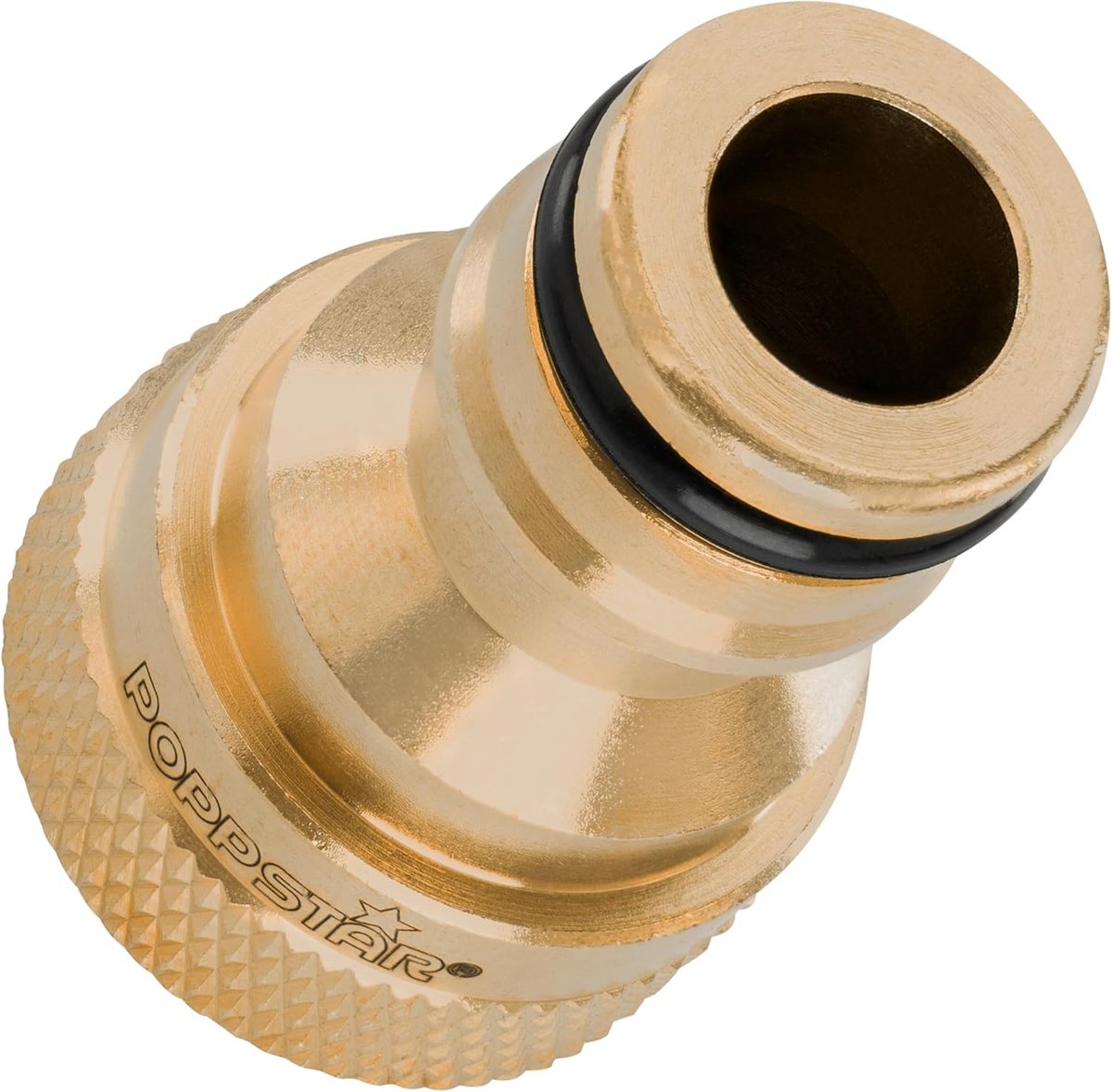SnelShoppen - Poppstar Tuin Kraanadapter 1/2 Inch Draad & Slangkoppeling voor Tuinslang - Geschikt voor Gardena Systeem - Roestvrij, UV-bestendig, Lek