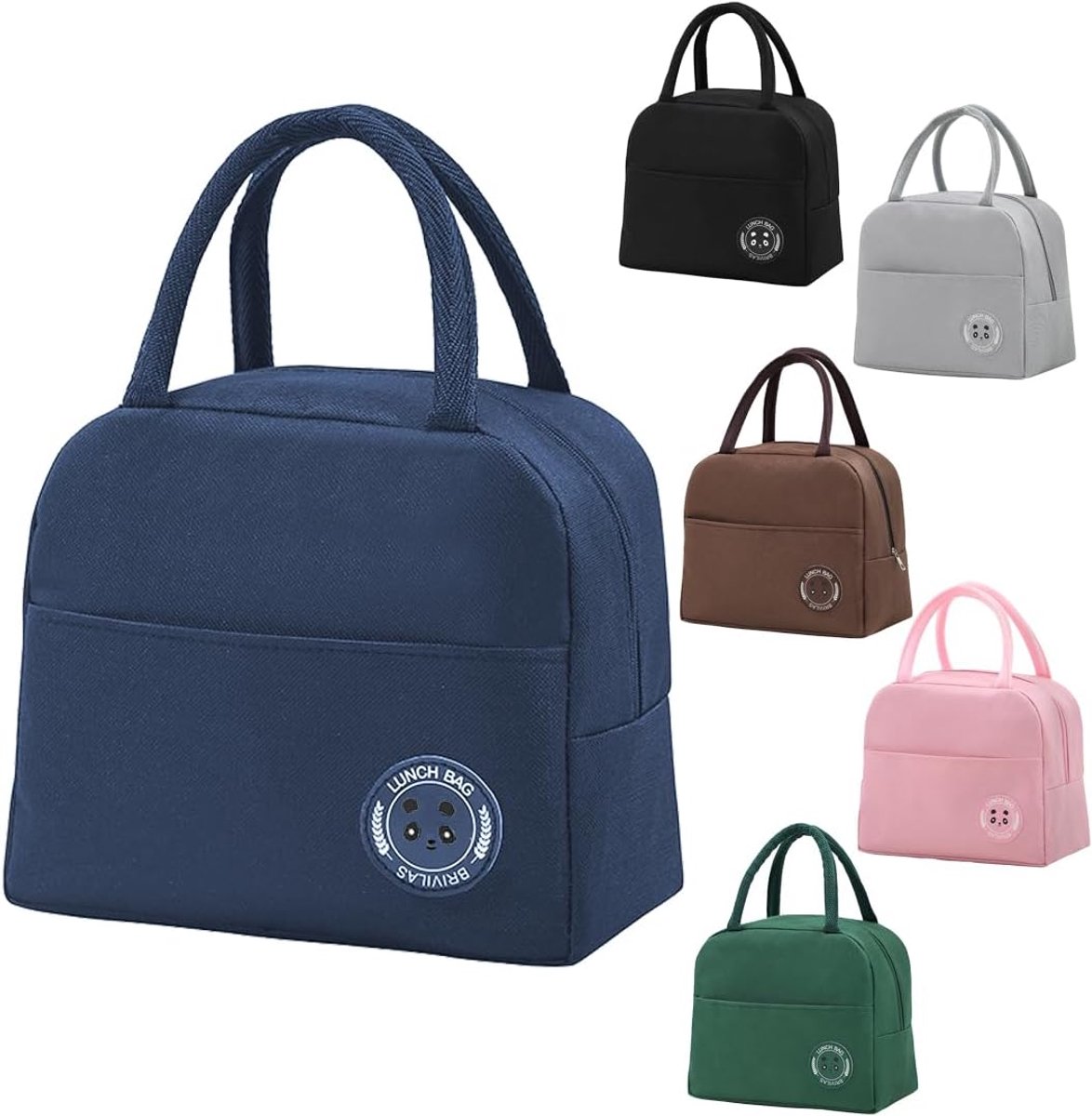 SnelShoppen - Food Thermos Bag 6L - Isolatie Lunchbox - Koeltas voor Werk, Kantoor, Reizen, Picknick - Blauw - Waterdicht & Duurzaam