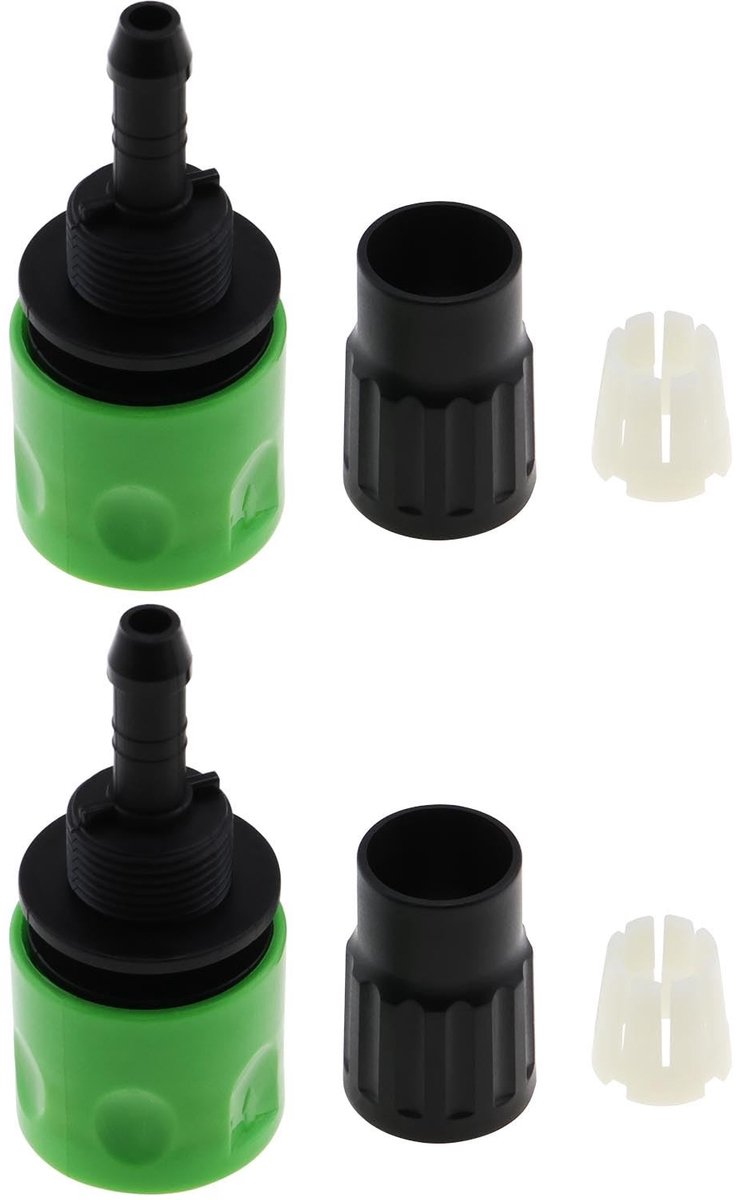 Dailygoods- Slangfitting Vervangingsset - Tuinslang Connector - Adapter voor Slangen - Quick Connector - Geschikt voor Verlengslangen - Eenvoudige Installatie - Slangconnector