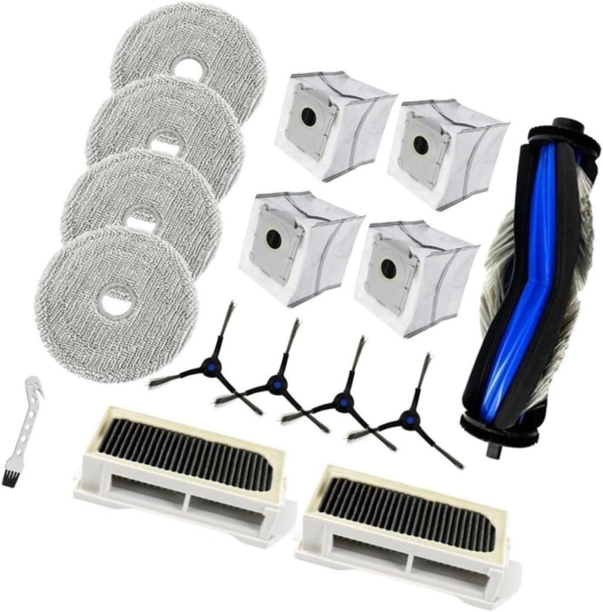 Robotstofzuiger Onderhoudsset - Reserveonderdelen Kit - Robot Reinigen - Complete Reinigingskit - 1 Set - Niet gespecificeerd