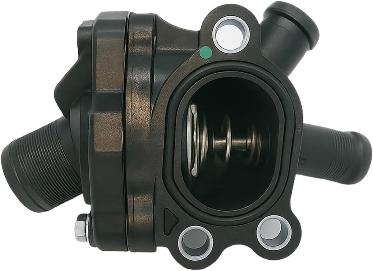 Koelvloeistofthermostaat - Thermostaat Behuizing - Motor Koeling - Duurzaam Kunststof Metaal - 1 cm - Zwart