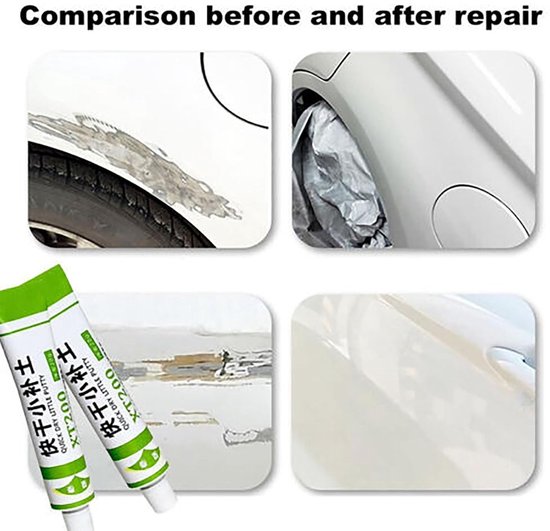 Boot reparatieset - Glasvezel filler - Scheuren herstellen - Sneldrogende mastiek - 20 gram - Rood — afbeelding 2