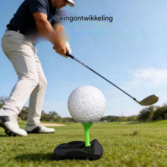 carmdering - Hinged Turf Tee - Golf Oefensysteem - Flexibel Scharnierontwerp - Onbreekbare Constructie - PLA Kunststof - Weerbestendig Materiaal - Voor Simulator En Driving Range - 1 Stuk van carmdering — afbeelding 4
