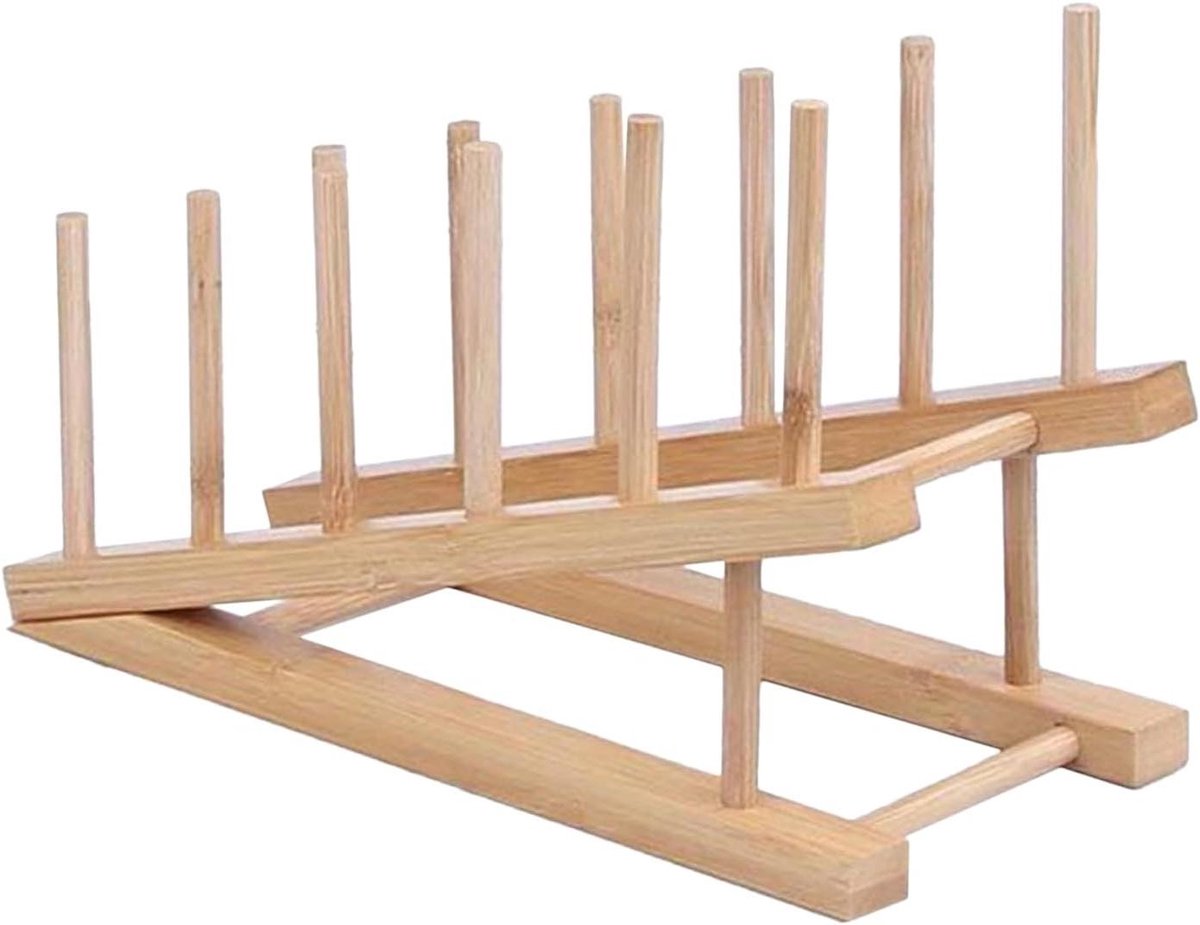 Houten Puzzelrek - Opbergrek Puzzels - Puzzels Organiseren - Flexibele Displaystandaard - 323 x 219 x 3 cm - Natuurlijk Hout