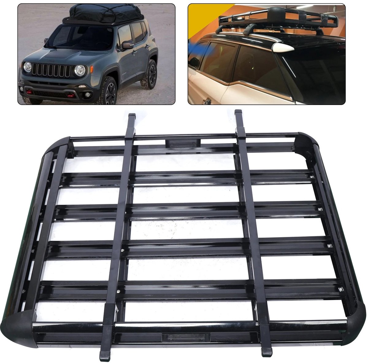 Brandistry - Dakdragers - Dakdragers Universeel - Autodakbagagerek - Dakrek SUV met Ingebouwde Bagagerails - Lichtgewicht