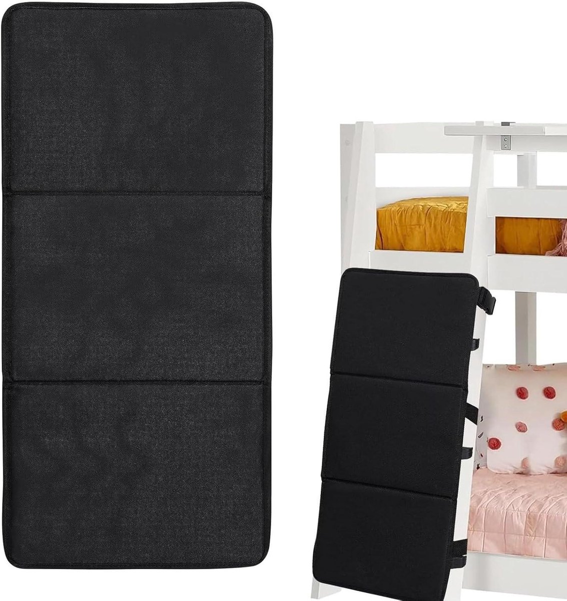 Stapelbed Ladderhoes - Ladder Beschermer - Veiliger Klimmen - Waterdicht Oxford Weefsel - 78 x 38 cm - Zwart