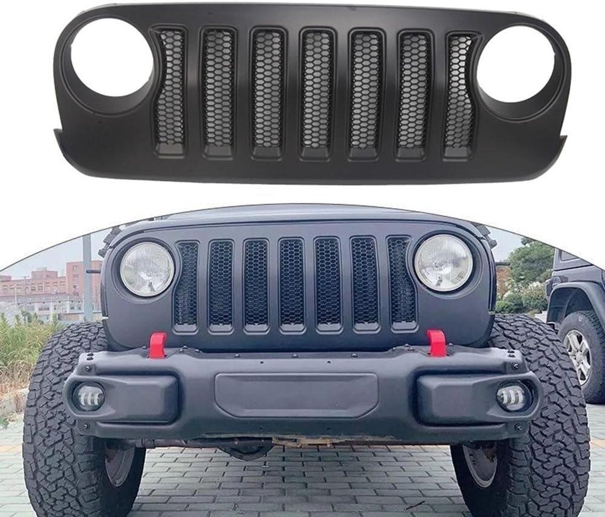 Auto Radiator Roosters - Voorgrille Auto - Voertuig Beschermen - Goede Luchtinlaat - 10 x 10 x 10 mm - Zwart