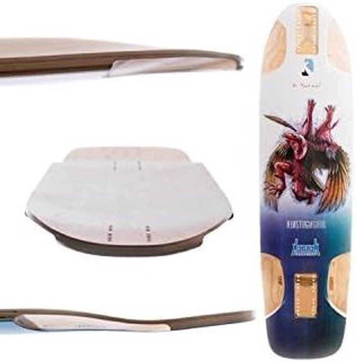 Skateboard Longboard Skate Deck Cruisen door de stad Bio Suits Serie 38×9.75 inch Niet gespecificeerd