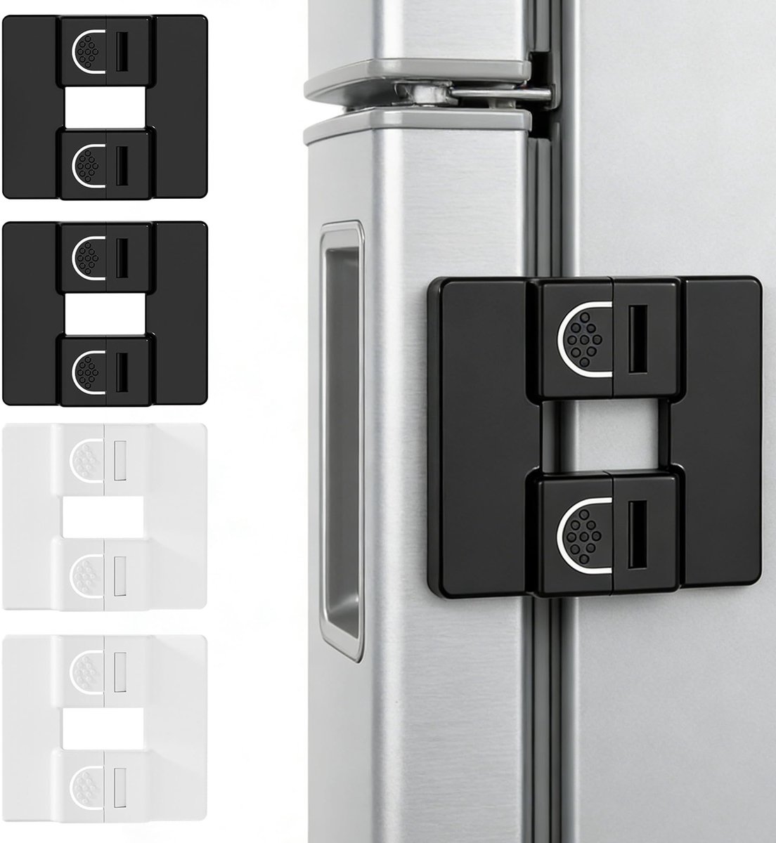 Dailygoods - 4-delig Multifunctioneel Koelkastslot met Sterke Lijm