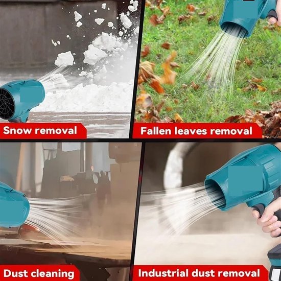 Geschikt voor Makita Turbo Jet blazer, hogesnelheids mini ventilator blazer, geschikt voor Makita 18V batterij, draadloze handmatige turboblazer, geschikt voor sneeuwblad reiniging en kamperen, standaard model (exclusief batterij) van geschikt-voor — afbeelding 5