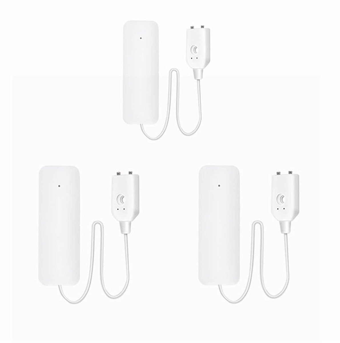 Waterlekdetector - Alarm sensor - Huis beveiligen - Snelle detectie - 3 stuks - Wit