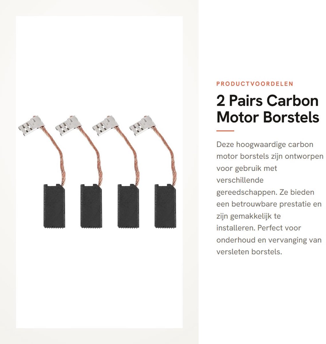 Dailygoods - 2 Pairs Carbon Motor Borstels voor Diverse Gereedschappen