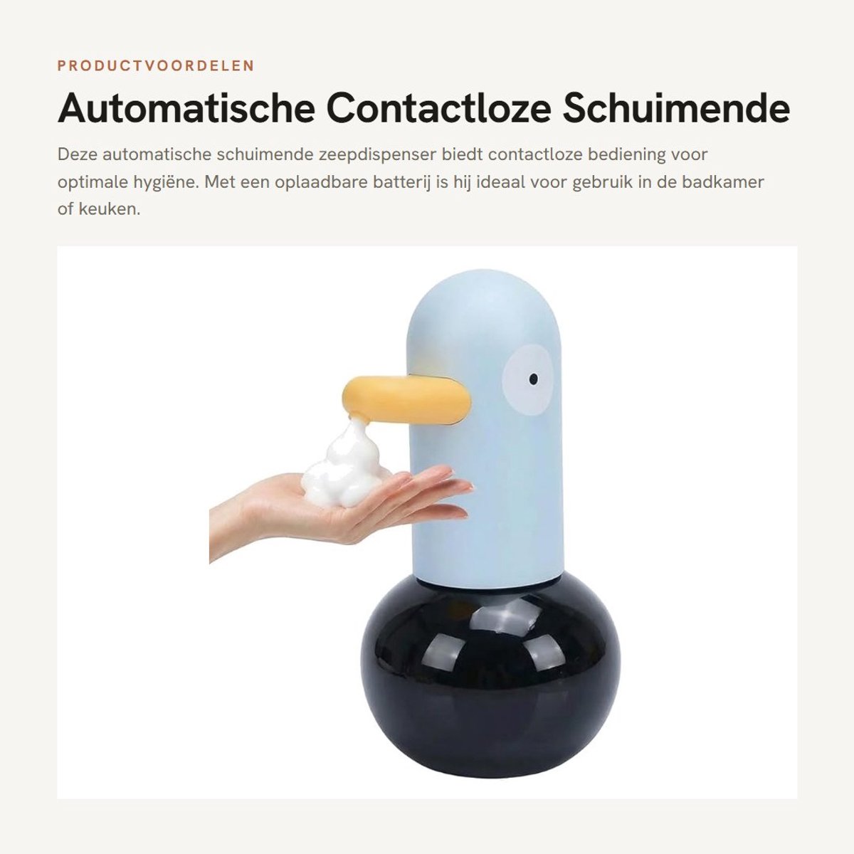 Dailygoods - Automatische Contactloze Schuimende Zeepdispenser