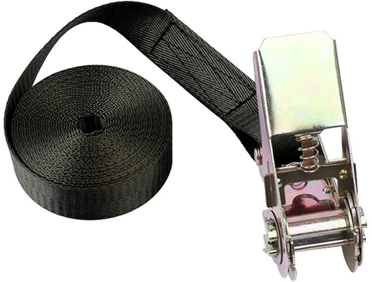 Dailygoods- Spanriem 1-10M - Spanband met ratel - Sjorbanden - Metalen gesp - Zware breuksterkte 800kg - Lichtgewicht en eenvoudig te gebruiken - Sjorband