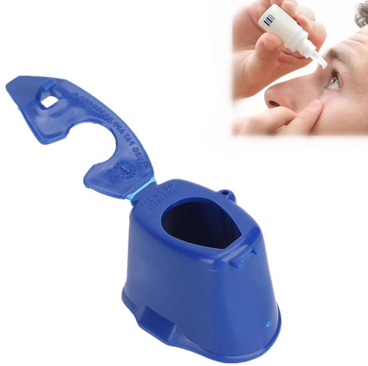 Dailygoods- Oogdruppel Applicator - Nauwkeurig druppelproces - Oogdruppelgids - Geschikt voor kinderen/ouderen - Voorkomt oogletsel - Eenvoudige bediening - Wetenschappelijk ontwerp