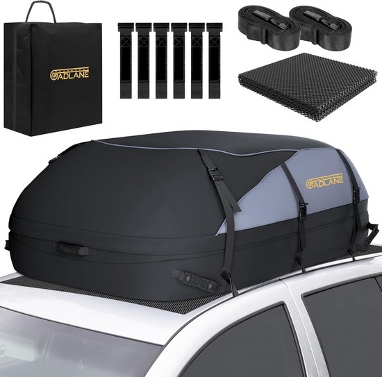 Dakkoffer tas auto waterdicht – autodaktas opvouwbaar – 550L – met antislipmat en 6 spanbanden