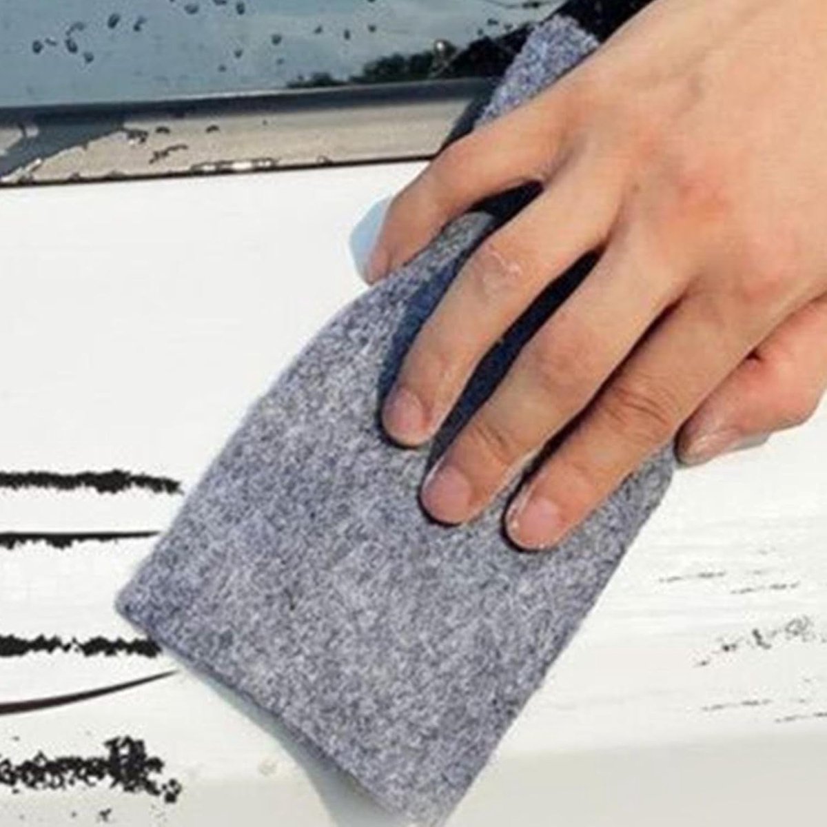 Krassenverwijderaar Doek - Lak Reparatie - Auto Herstellen - Nanotechnologie - 5 x 5 cm - Grijs – foto 3