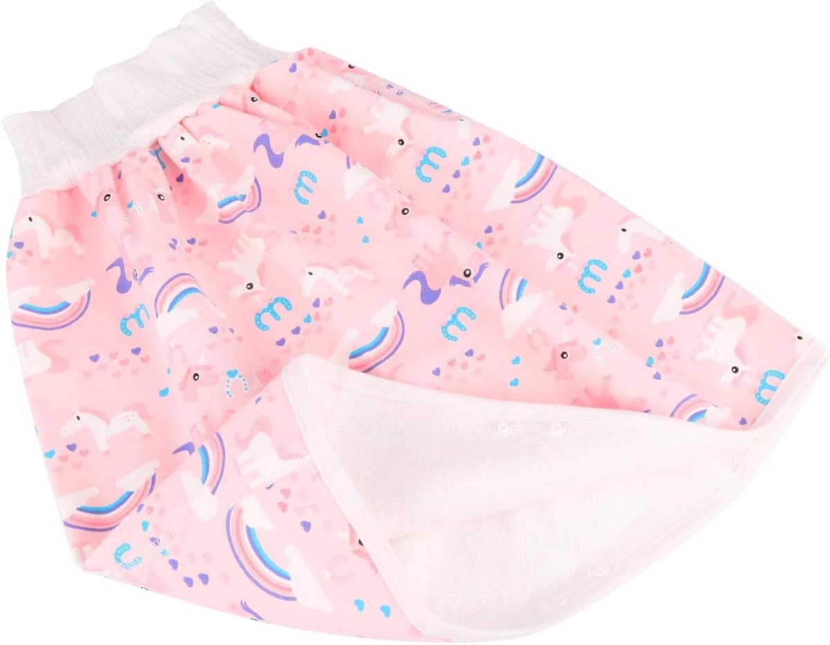 Potty Training Broekjes - Luierrokjes Peesbroekjes - Zindelijkheidstraining - Hoge Taille Ontwerp - 40 x 36 cm - Roze