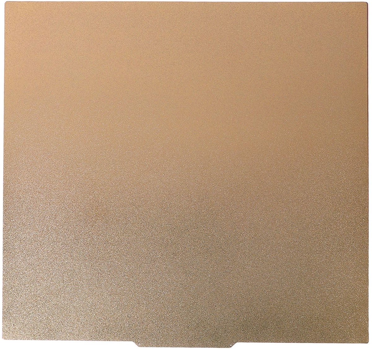 Dailygoods- Bouwplaat Dubbel PEI-getextureerd 500 X 500 Mm - 3D-printer Bedplatform - Magnetische Basis - Flexibel Platform - Hoge Hechting - Uitstekende Printkwaliteit - 3D-printerbed
