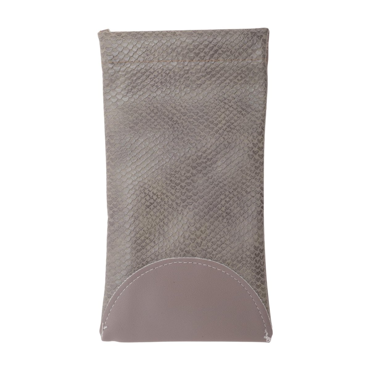 Dailygoods - Zachte Brillenkoker met Poetsdoek - Draagbare Grijze Koker voor Dames en Heren