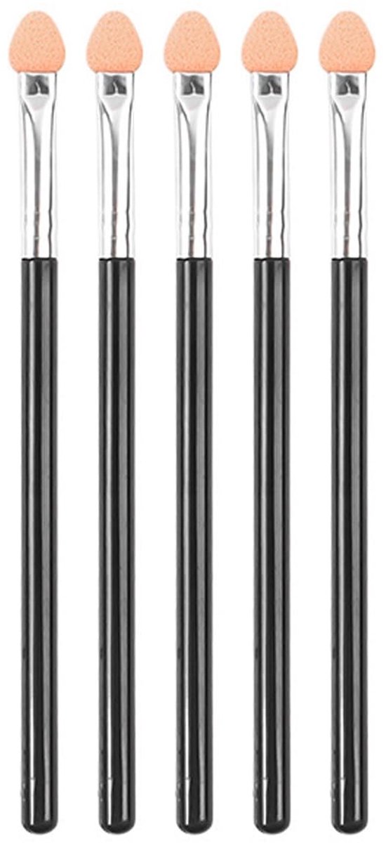 Dailygoods- Oogschaduwkwasten 5 Stuks - Spons Applicators - Make-up Tool - Hoogwaardig Rubberkatoen - Zacht en Comfortabel - Herbruikbaar - Make-upkwasten