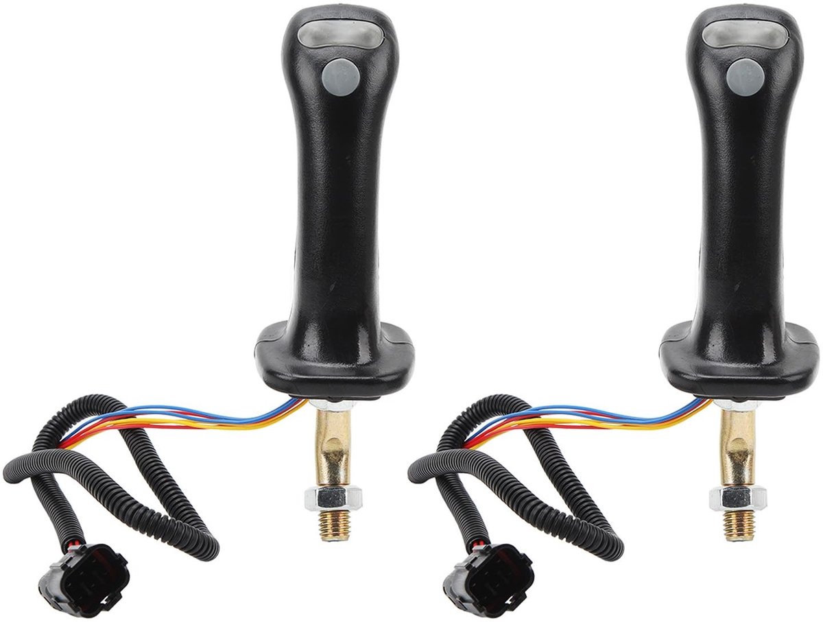 Dailygoods- Graafmachine Joystick Ergonomisch - 2 Stuks - Handgrepen - ABS/Aluminium - Perfecte Pasvorm - Vermindert Vermoeidheid - Joystickhandgreep