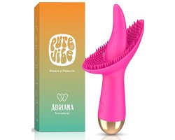 PureVibe® Adriana Clitoris & Vulva Vibrator - Stimulator met 10 verschillende standen - Vibrators voor Vrouwen - Erotiek Sex Toys - Roze