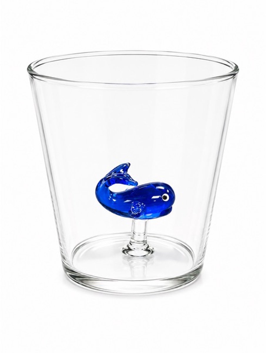 Basic Culinair Drinkglas met Dier – Walvis - 350 ml