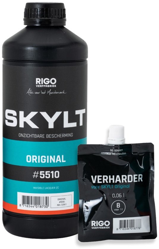 Rigo Skylt Original 5510 PU-lak fles met verharder zakje.