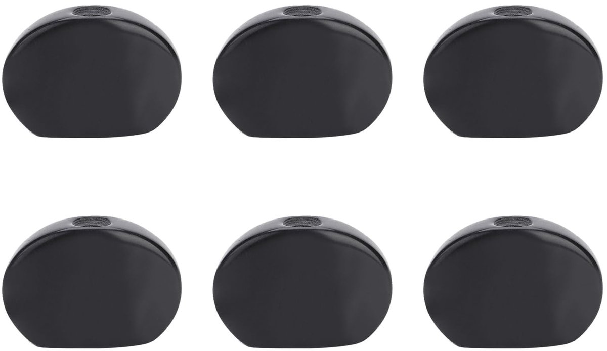 Dailygoods- Tuning Peg - 6 Stuks - Vervangende Onderdelen - Premium Harsmateriaal - Duurzaam - Glad Oppervlak - Elegant Ontwerp - Stemknoppen